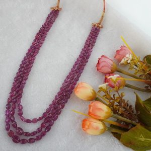 RUBY OVAL 3 ROWS
