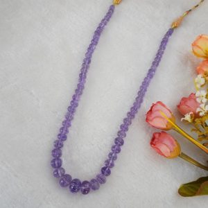 AMETHYST PUMPKIN BEADS