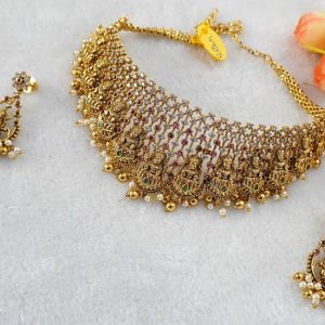 ANTIQUE LAKSHMI CHOCKER SET