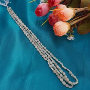 CATS EYE OVAL UNCUT 2 ROWS (3- 4MM)