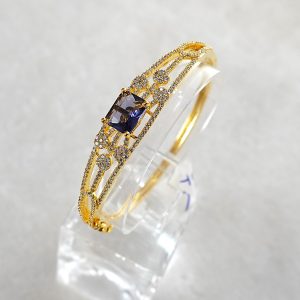 CZ BLUE GP BRACELET