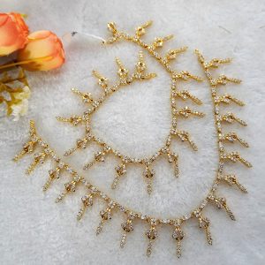 CZ WHITE ANKLETS