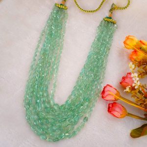 FLORITE UNCUT OVAL 8 ROWS