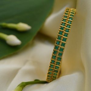 Green Stone Bangles