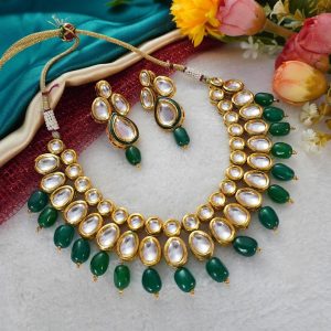KUNDAN GREEN NC SET