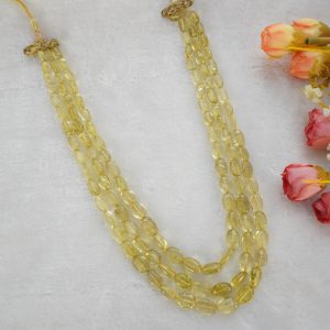 LEMON TOPAZ OVAL UNCUT