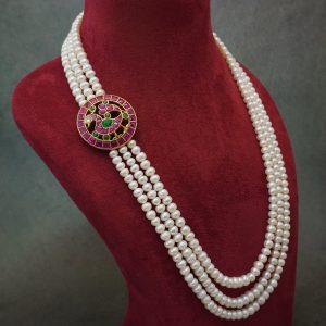 Multicolor Side Pendant Mala