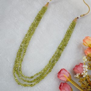 PERIDOT UNCUT OVAL BEADS