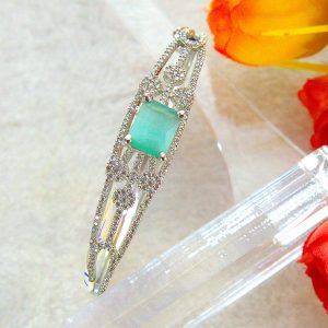 PISTA GREEN CZ RH BRACELET