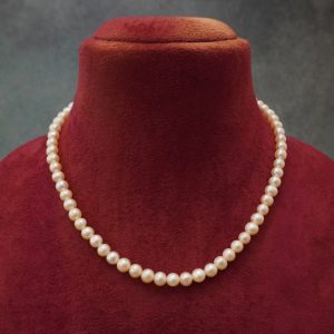 Peach Pearl Mala (6MM)