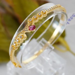RED CZ GP BRACELET