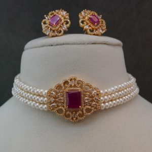 Ruby Pink Pearl Mala