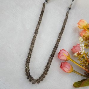 SMOKY TOPAZ CUT BEADS
