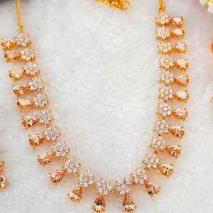 TOPAZ CZ ROSE GOLD NC SET