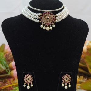 Chic Pink Choker Set