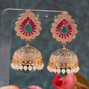 Antique Multi Color Jhumki