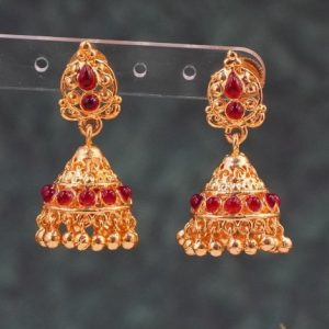 Antique Red Jhumki