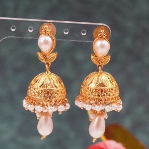 Antique White Jhumki