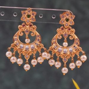 KEMPU RED & GREEN Jhumki