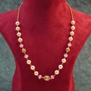 Pink Monalina Pumpkin and SCS Pearl Kambi Mala