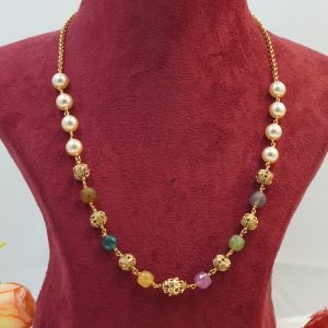 SCS Pearls and Multi Beads Kambi Mala