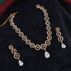 WHITE CZ NC SET