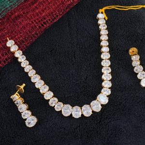 WHITE CZ NC SET