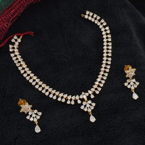 WHITE CZ NC SET