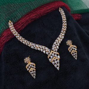 WHITE CZ NC SET