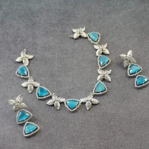 BT BLUE RH NECKLACE SET