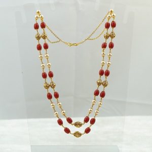 Coral and Pearl Kambi Mala