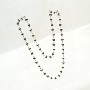KARUNGALI SILVER MALA WITH CUPS