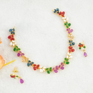 Navarathna Necklace Set