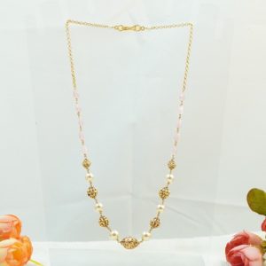 Pink and CKS Pearls Kambi Mala